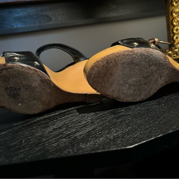 Giuseppe Zanotti Black Leather Wedge - Picture 9 of 9